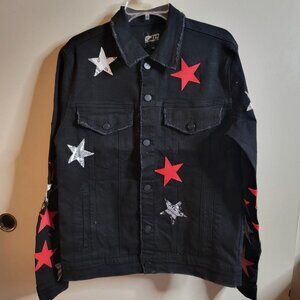 GFTD LOS ANGELES BLACK JEAN JACKET SIZE MEDIUM MSRP $129